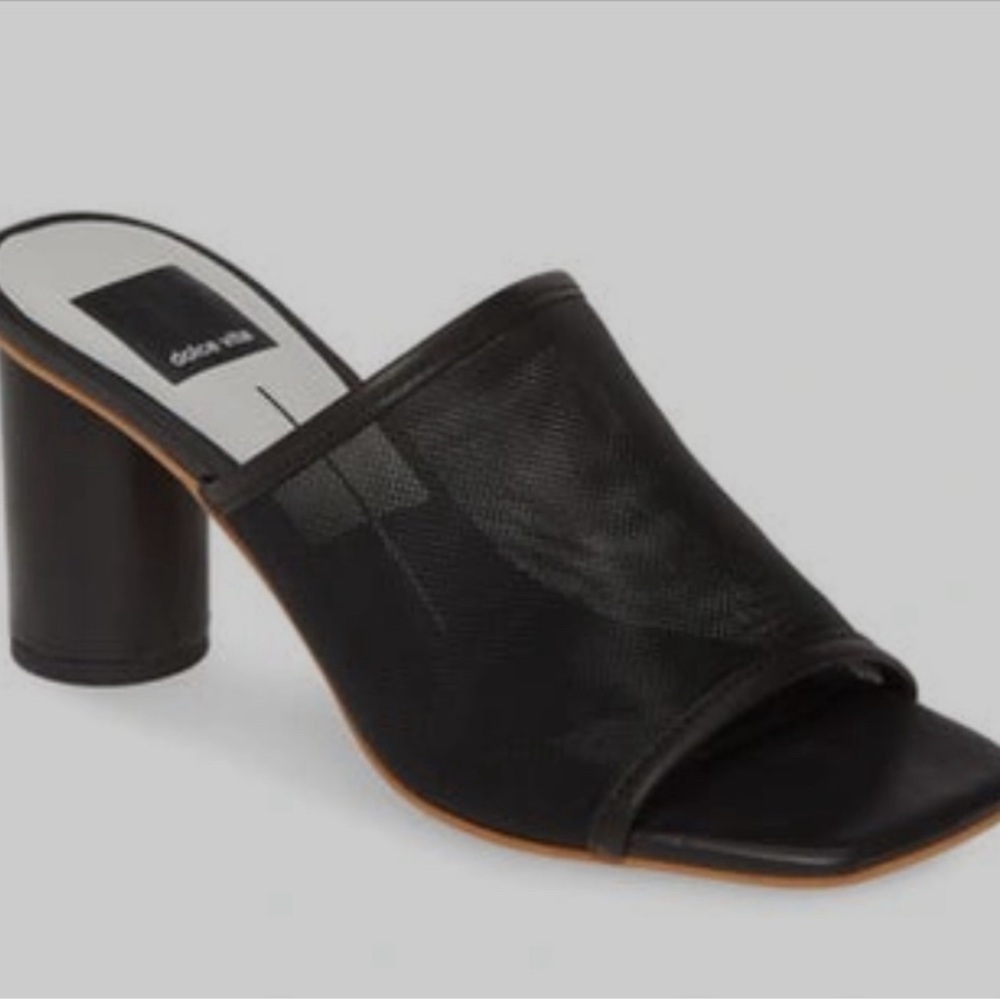 Dolce Vita Norah Slide Sandal in Black Mesh size 6.5